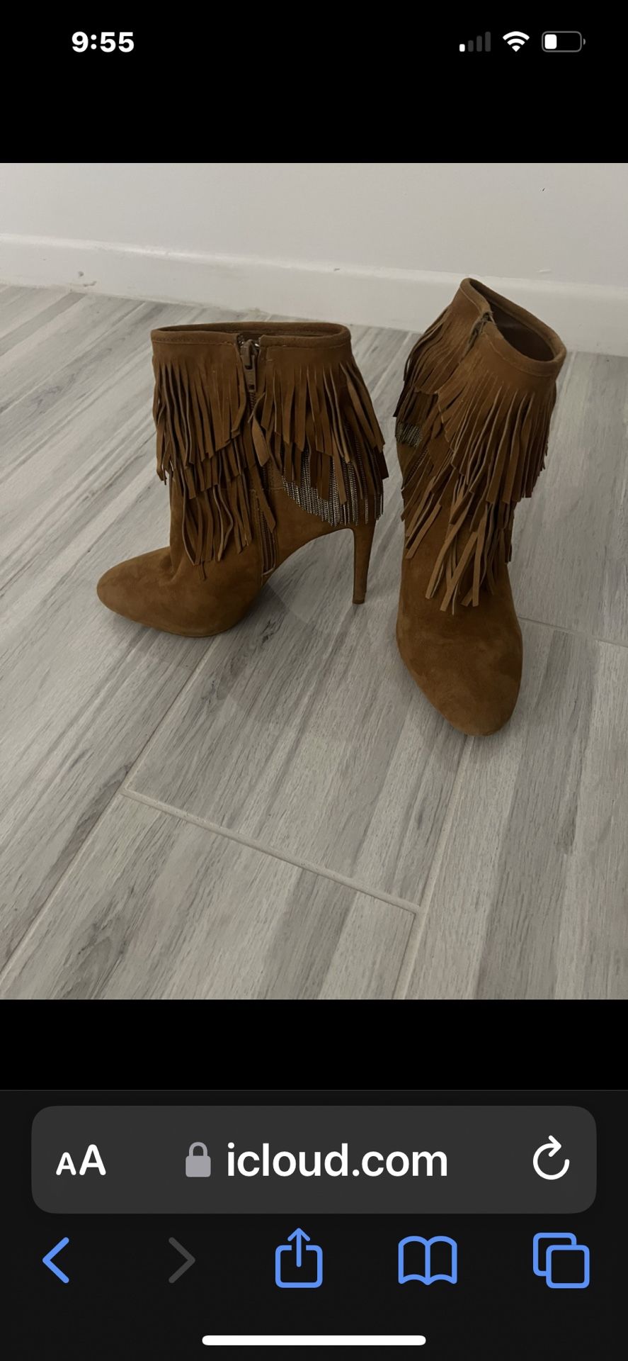 Cowgirl Stiletto Boots With Fringe
