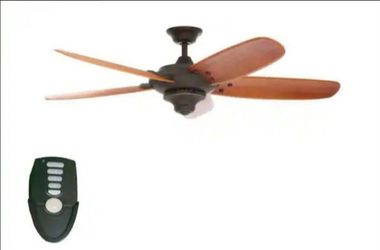 Home Decorators Collection Altura 56 in. Indoor Oil-Rubbed Bronze Ceiling Fan with Downrod, Remote and Reversible Motor