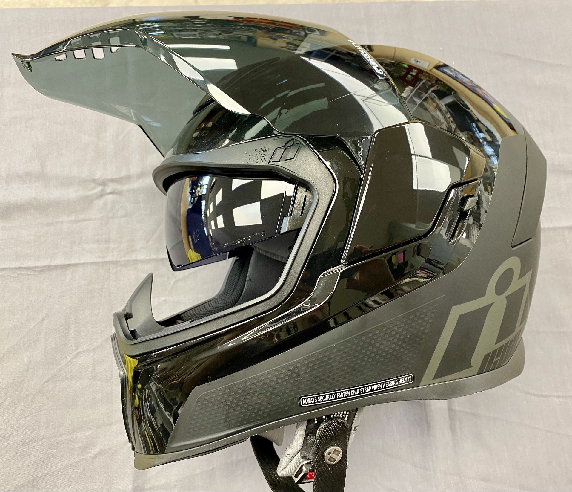 Icon Airflite Stealth Full Face Helmet MIPS Matte Black Size 3XL DOT ECE