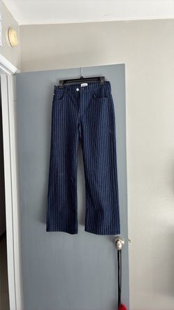 Hudson pinstriped barrel cut jeans sz 26