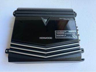 Kenwood 1,000w Monoblock class D amp works amazing
