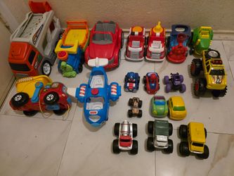 Large Lot of Kids Toy Vehicles
