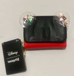 Loungefly Disney Mickey Mouse Confetti Ears Wallet - NEW!