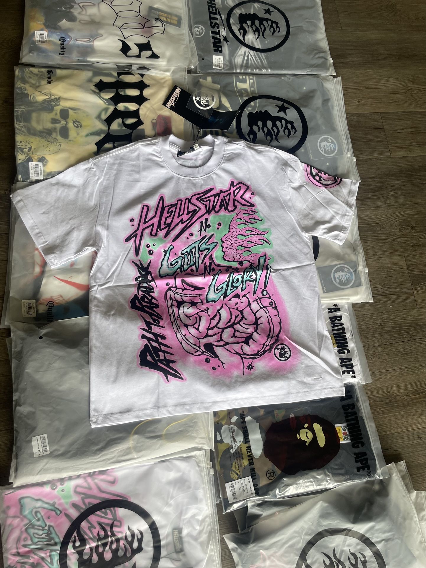 EE,HELLSTAR,BAPE,RHUDE,GODSPEED