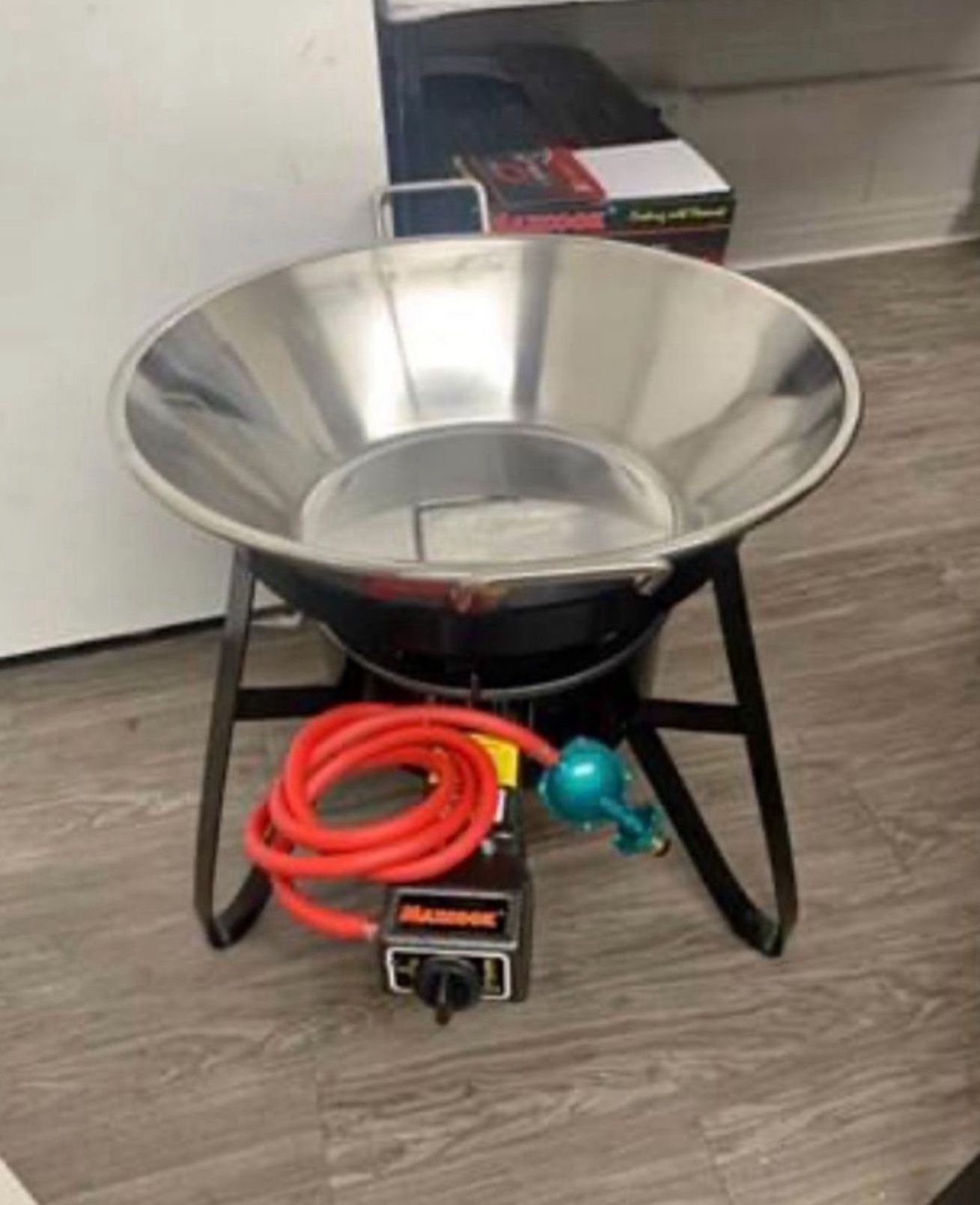 Cazo De Accero Set Para Carnitas Con Vase I Quemador