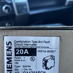 Siemens 20a Arc Fault Snap On Neutral 
