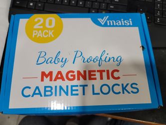 Maisi 20 pack Baby Proofing Magnetic Cabinet Locks