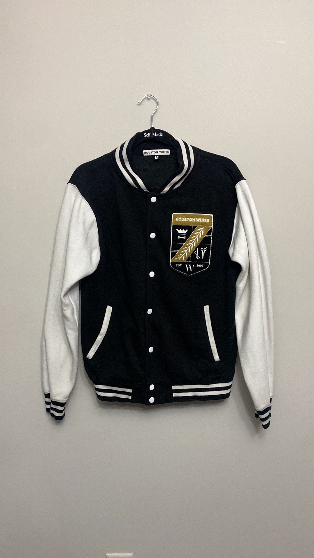 Houston White Bomber Jacket
