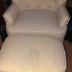 2 New Chairs With ottoman 