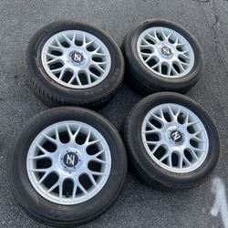 4 - 195/60r14 4x100 4x3.94 4x114.3 4x4.5 Z Racing Wheels Honda Civic Fit Xa Xb Miata Versa Rims Tires !!!!!