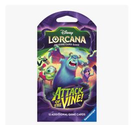 Disney Lorcana: Attack of the Vine! Sleeved Booster Pack - Attack of the Vine
