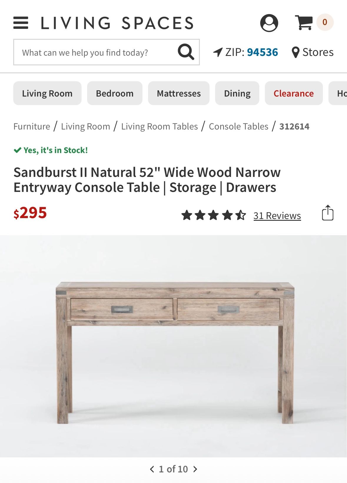 Sandburst II Natural 52" Wide Wood Narrow Entryway Console Table | Storage | Drawers