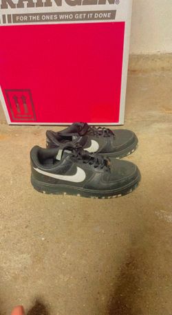 Nike Air Force 1 Low Size 7Y Women’s 5.5 Black Camouflage Sole 314192-016 Af1