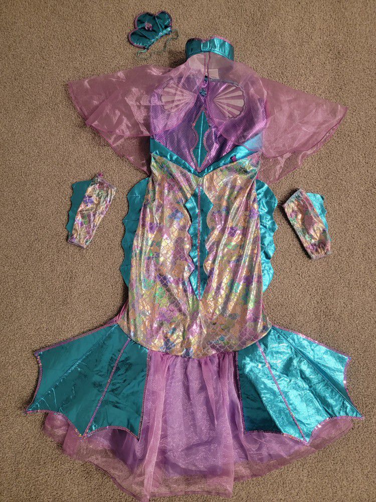 TEETOT & CO Sparkly Mermaid Costume 7-8