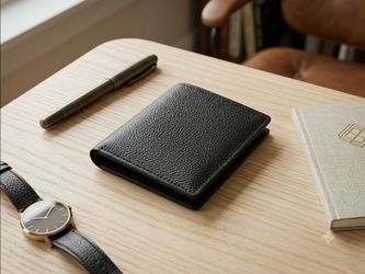 Mens wallet with 100% cow leather with soft touch