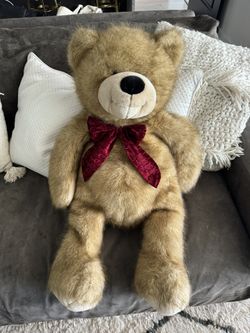 LARGE Beautiful Brown Teddy Bear Almost 3 Feet!