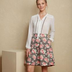 Matilda Jane Friends Forever Renae Long Sleeve See Through Button Down Top M