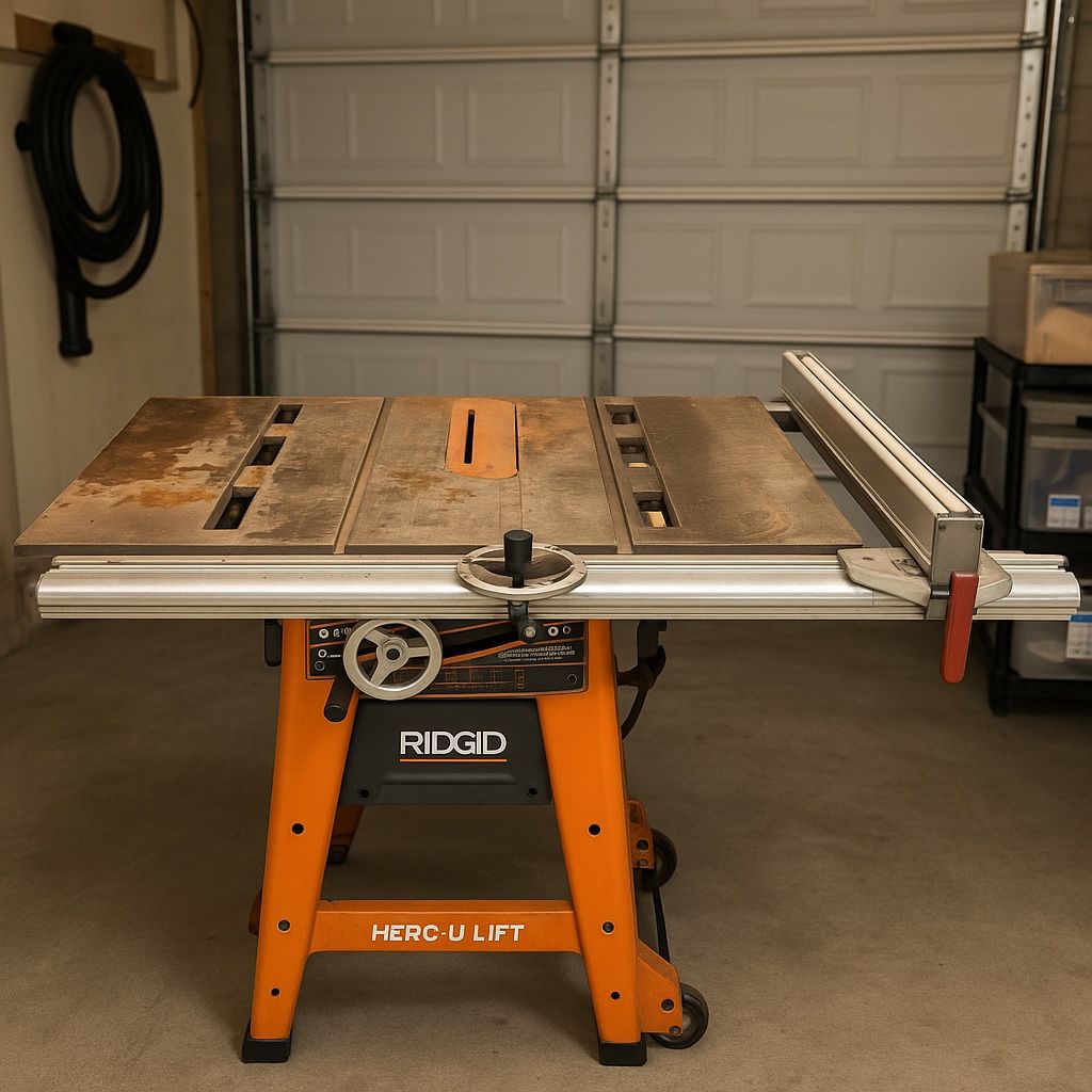 ⭐ Ridgid TS3650 Table Saw – Heavy-Duty Cast Iron – Works Great ⭐