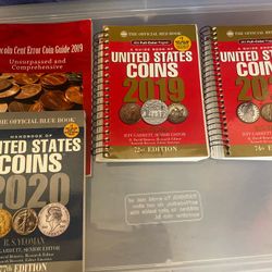 4 Coin Collecting Books. 