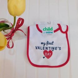 NWT Baby My 1st FIRST VALENTINES Day Bib