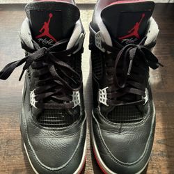 Used Jordan 4 Bred Reimagined Size12.5 