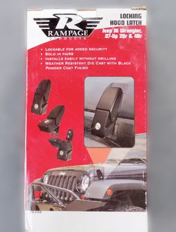 Lockable Jeep Hood Latches by Rampage