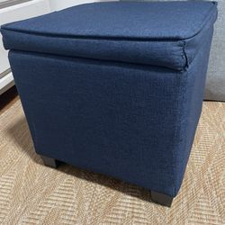 Navy Dark Blue Storage Cube