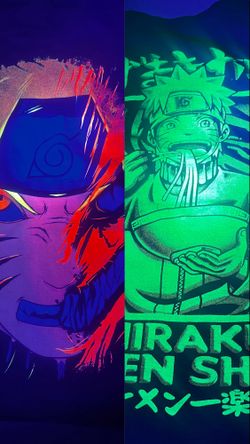 RARE Small Naruto Black Light Shirt