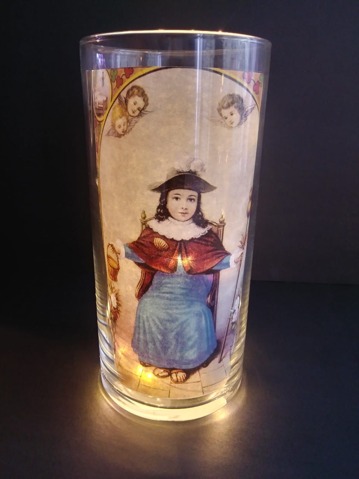 Led lights vase decor light Santo nino niño de atocha oracion