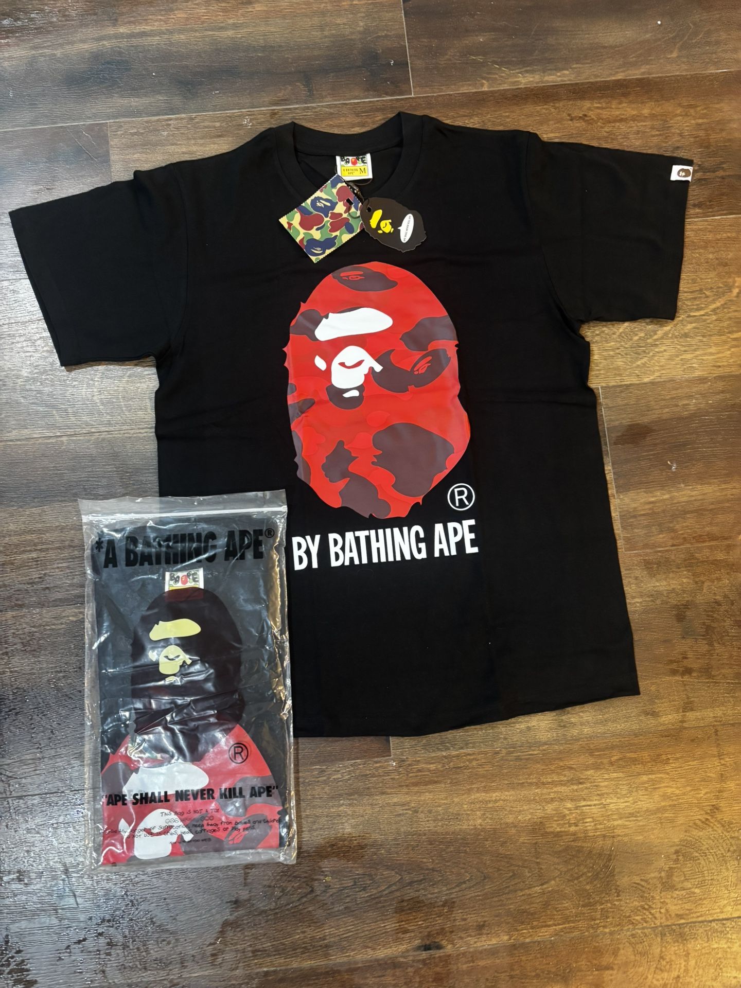 Black And Red Bape Shirt 