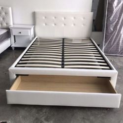 Queen bed frame w/Storage