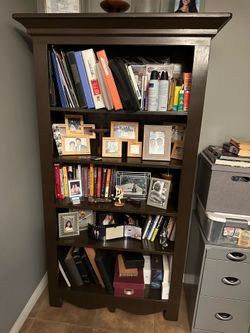 Solid Pine Wood Bookcase