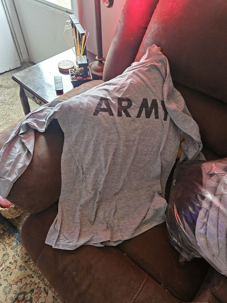 Army Jackets. Shirts. And Shorts