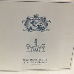 Royal Gallery  Collections Crystal Wine Decanter  Set