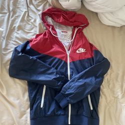 Red and Navy Nike Windbreaker Jacket