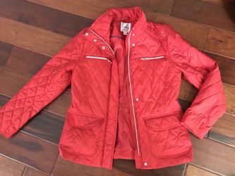 New Ladies red light weight jacket size S