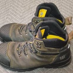 13 W Caterpillar Safety Toe Boots Leather Waterproof 6" Accomplice X