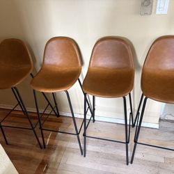 Four All Modern Barstools - Bar Height