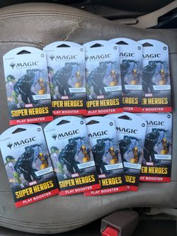 Magic The Gathering MTG Marvel Super Heroes Sleeved Play Booster Pack Lot