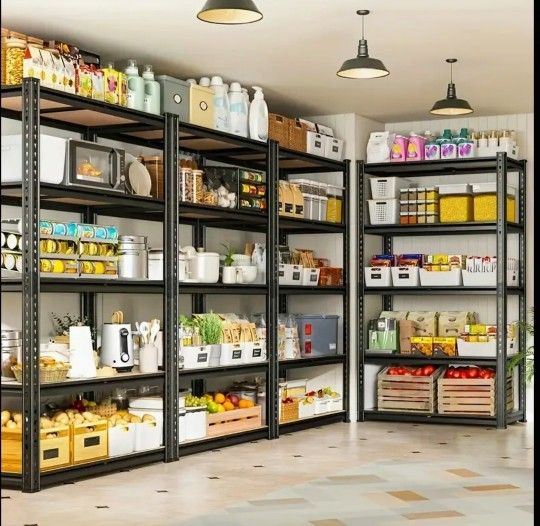 2000LBS, 35"W X 11.5"D X 72"H Garage Shelving Heavy Duty Storage Shelves NEW IN BOX