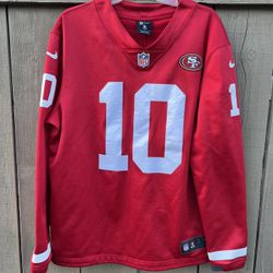 San Francisco 49ers Jimmy Garoppolo #10 Nike NFL Team Apparel Long Sleeve Jersey