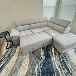Living Spaces Sleeper Couch And Sectional 