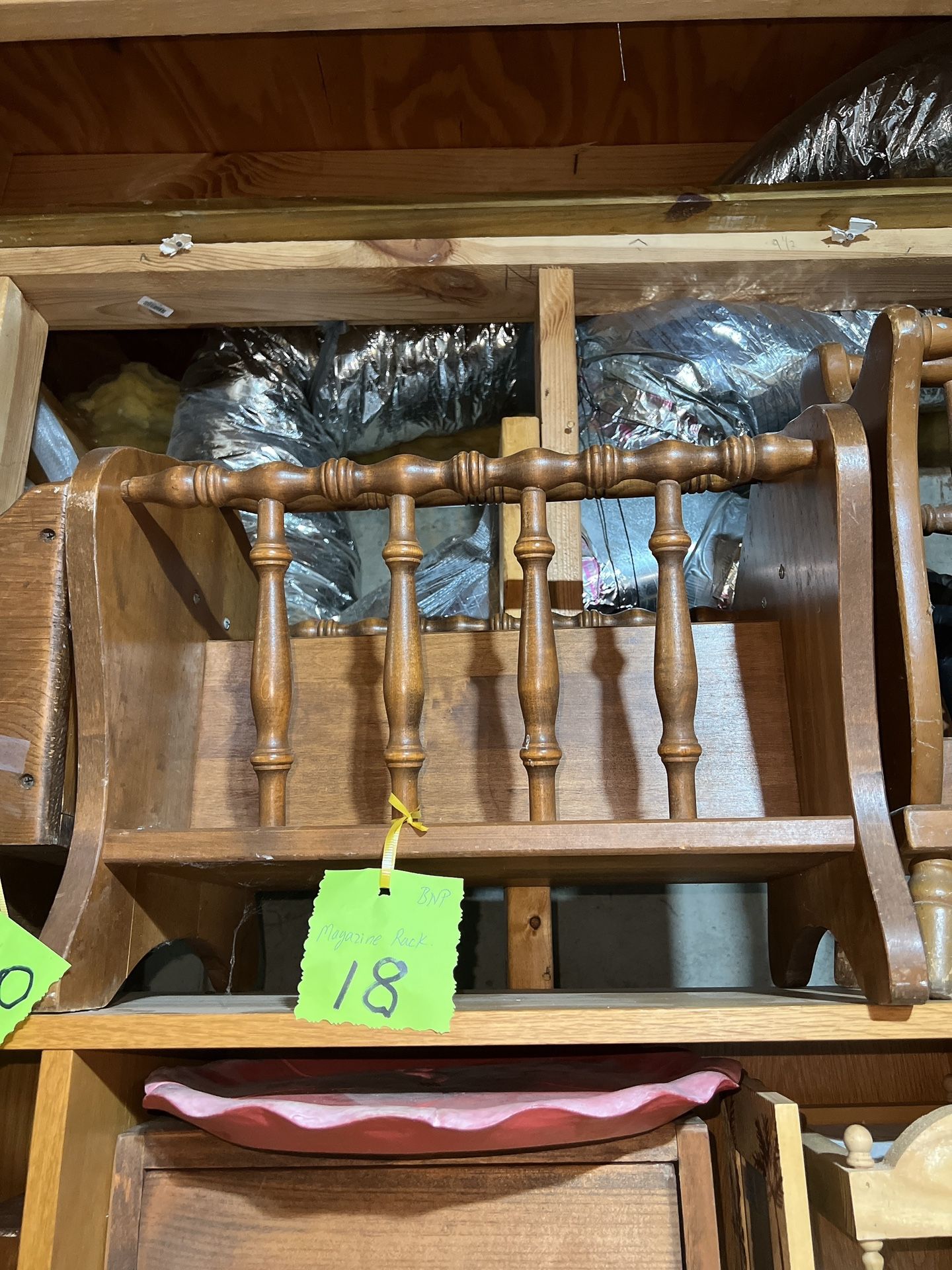Wooden Magazine Rack