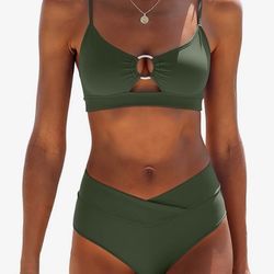 Cheeky Bathing Suits Army Green