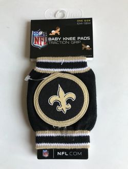 New Orlean Saints Baby Knee Pads Safety Anti-Slip Protector 6/18 Months