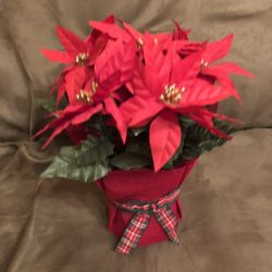Artificial Poinsettia Bouquet