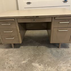 Vintage Steelcase Tanker Desk