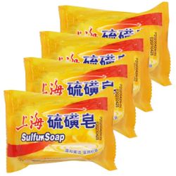 BEE & FLOWER SHANGHAI Sulfur Soap, 3 Oz x 4