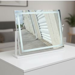 LED Bathroom Vanity Dimmable Cosmetic Mirror! Excellent condition! Retails $92.99 24in wide 20in tall