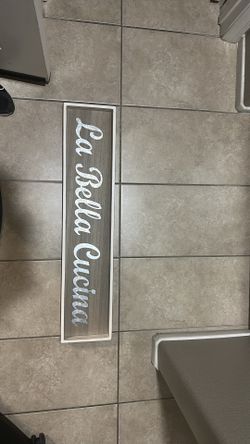Kitchen sign